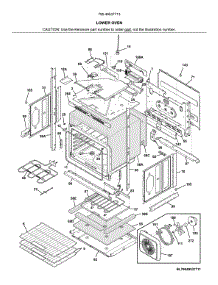 Lower Oven parts for Kenmore Electric Wall Oven 790.49537713 (79049537713, 790 49537713) from AppliancePartsPros.com