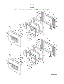 Doors parts for Kenmore Wall Oven 790.49539316 (79049539316, 790 49539316) from AppliancePartsPros.com