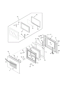 Doors parts for Kenmore Wall Oven 790.49602311 (79049602311, 790 49602311) from AppliancePartsPros.com