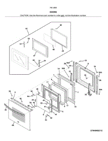 Doors parts for Kenmore Wall Oven 790.49602317 (79049602317, 790 49602317) from AppliancePartsPros.com