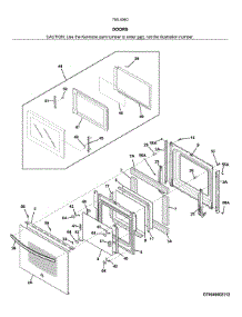 Doors parts for Kenmore Wall Oven/Microwave Combo 790.49602319 (79049602319, 790 49602319) from AppliancePartsPros.com