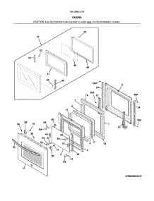 Doors parts for Kenmore Wall Oven 790.49603316 (79049603316, 790 49603316) from AppliancePartsPros.com