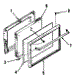 Oven Door Section-Mods 911.7158510 911.7218510 911.7238510