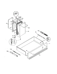Drawer / Door parts for Kenmore Range 790.99503991 (79099503991, 790 99503991) from AppliancePartsPros.com