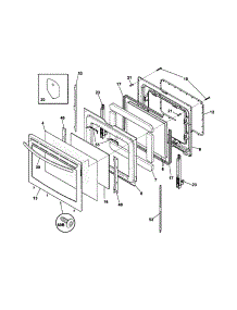 Door parts for Kenmore Range 790.99913804 (79099913804, 790 99913804) from AppliancePartsPros.com