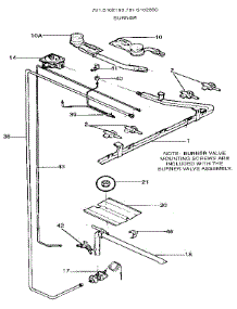 Burner parts for Kenmore Range 791.6102190 (7916102190, 791 6102190) from AppliancePartsPros.com