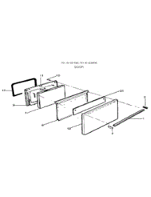 Door parts for Kenmore Range 791.6102190 (7916102190, 791 6102190) from AppliancePartsPros.com