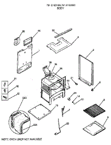 Body parts for Kenmore Range 791.6162890 (7916162890, 791 6162890) from AppliancePartsPros.com