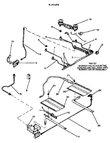 Burner parts for Kenmore Range 791.6302190 (7916302190, 791 6302190) from AppliancePartsPros.com