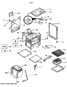 Body parts for Kenmore Range 791.6302190 (7916302190, 791 6302190) from AppliancePartsPros.com
