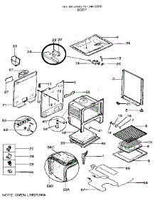 Body parts for Kenmore Range 791.6412190 (7916412190, 791 6412190) from AppliancePartsPros.com