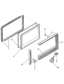 Upper Door parts for Kenmore Range 791.783889 (791783889, 791 783889) from AppliancePartsPros.com