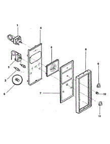 Door parts for Kenmore Range 791.7838890 (7917838890, 791 7838890) from AppliancePartsPros.com