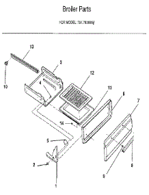 Broiler parts for Kenmore Range 791.7838891 (7917838891, 791 7838891) from AppliancePartsPros.com