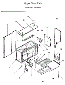 Upper Oven parts for Kenmore Range 791.7838891 (7917838891, 791 7838891) from AppliancePartsPros.com