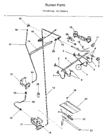 Burner parts for Kenmore Range 791.7838891 (7917838891, 791 7838891) from AppliancePartsPros.com