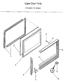 Upper Door parts for Kenmore Range 791.7838891 (7917838891, 791 7838891) from AppliancePartsPros.com