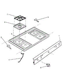 Main Top parts for Kenmore Range 791.7839092 (7917839092, 791 7839092) from AppliancePartsPros.com
