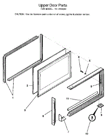 Upper Door parts for Kenmore Range 791.7839094 (7917839094, 791 7839094) from AppliancePartsPros.com