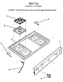 Main parts for Kenmore Range 791.7839094 (7917839094, 791 7839094) from AppliancePartsPros.com