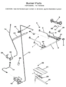 Burner parts for Kenmore Range 791.7839094 (7917839094, 791 7839094) from AppliancePartsPros.com