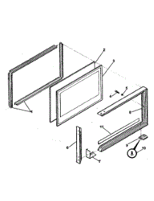 Door Upper parts for Kenmore Range 791.7858890 (7917858890, 791 7858890) from AppliancePartsPros.com