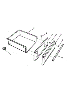 Utility Drawer parts for Kenmore Range 791.7858890 (7917858890, 791 7858890) from AppliancePartsPros.com