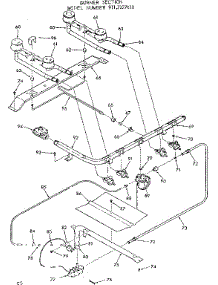 Burner Section parts for Kenmore Range 911.7227810 (9117227810, 911 7227810) from AppliancePartsPros.com