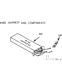 Wire Harness And Components parts for Kenmore Range 911.7247810 (9117247810, 911 7247810) from AppliancePartsPros.com
