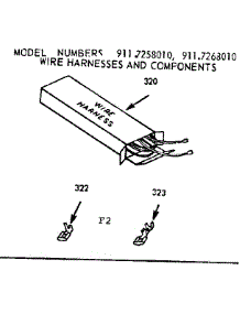 Wire Harness And Components parts for Kenmore Range 911.7268010 (9117268010, 911 7268010) from AppliancePartsPros.com