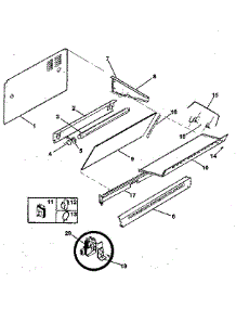 Splasher parts for Kenmore Range 791.7858890 (7917858890, 791 7858890) from AppliancePartsPros.com