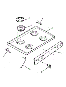 Main Top parts for Kenmore Range 791.7858890 (7917858890, 791 7858890) from AppliancePartsPros.com