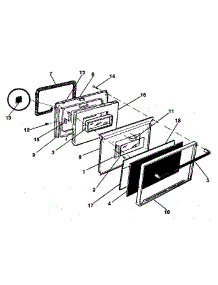 Oven Door parts for Kenmore Range 791.7858890 (7917858890, 791 7858890) from AppliancePartsPros.com