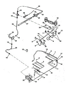 Burners parts for Kenmore Range 791.7858890 (7917858890, 791 7858890) from AppliancePartsPros.com
