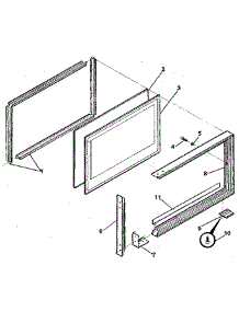 Door Upper parts for Kenmore Range 791.7858892 (7917858892, 791 7858892) from AppliancePartsPros.com