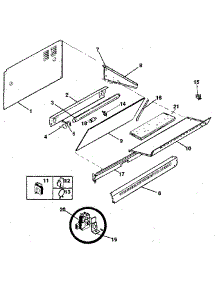 Splasher parts for Kenmore Range 791.7858892 (7917858892, 791 7858892) from AppliancePartsPros.com