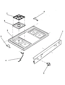Main Top parts for Kenmore Range 791.7859091 (7917859091, 791 7859091) from AppliancePartsPros.com