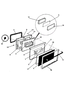 Oven Door parts for Kenmore Range 791.7859091 (7917859091, 791 7859091) from AppliancePartsPros.com