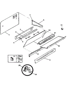 Splasher parts for Kenmore Range 791.7859091 (7917859091, 791 7859091) from AppliancePartsPros.com