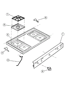 Main Top parts for Kenmore Range 791.7859093 (7917859093, 791 7859093) from AppliancePartsPros.com