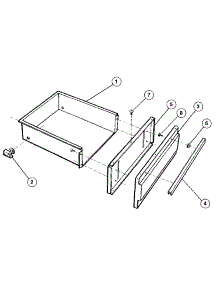 Utility Drawer parts for Kenmore Range 791.7859093 (7917859093, 791 7859093) from AppliancePartsPros.com