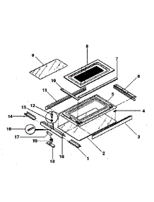 Upper Oven Door parts for Kenmore Range 791.7898810 (7917898810, 791 7898810) from AppliancePartsPros.com
