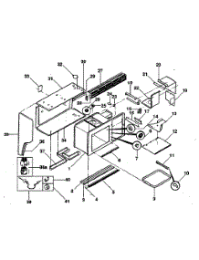Upper Basic Body parts for Kenmore Range 791.7898810 (7917898810, 791 7898810) from AppliancePartsPros.com