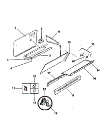Splasher parts for Kenmore Range 791.7898810 (7917898810, 791 7898810) from AppliancePartsPros.com