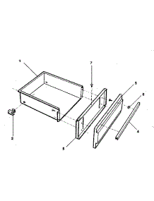 Storage Drawer parts for Kenmore Range 791.7898810 (7917898810, 791 7898810) from AppliancePartsPros.com