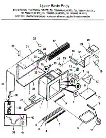 Upper Basic Body parts for Kenmore Range 791.7898815 (7917898815, 791 7898815) from AppliancePartsPros.com
