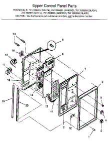 Upper Control Panel parts for Kenmore Range 791.7898894 (7917898894, 791 7898894) from AppliancePartsPros.com