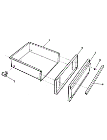 Drawer parts for Kenmore Range 791.9338911 (7919338911, 791 9338911) from AppliancePartsPros.com