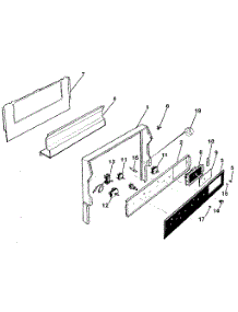 Control Panel parts for Kenmore Range 791.9338911 (7919338911, 791 9338911) from AppliancePartsPros.com