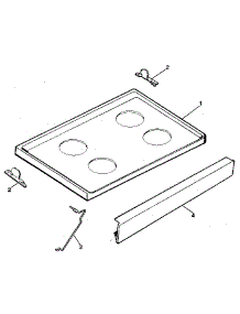Main Top parts for Kenmore Range 791.9338983 (7919338983, 791 9338983) from AppliancePartsPros.com